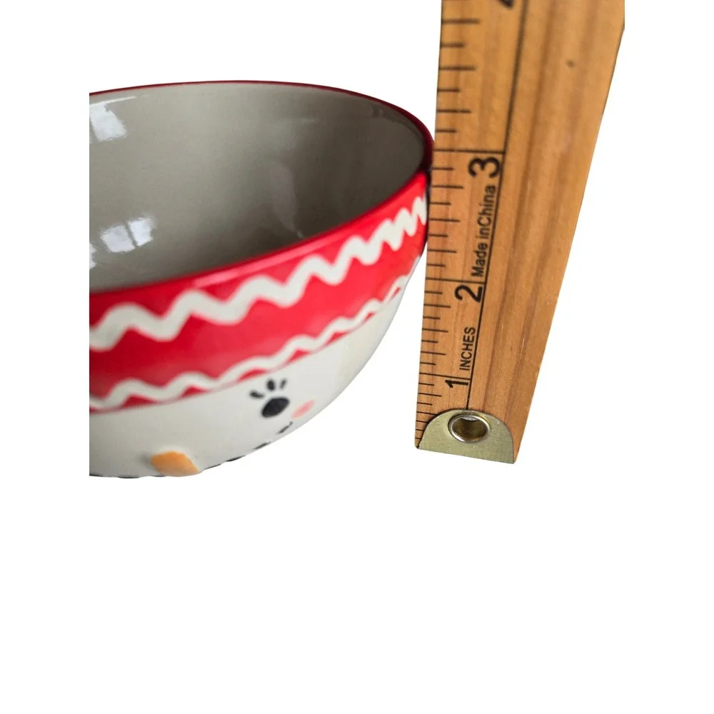 Global‎ Design Connections Santa & Snowman Ceramic Bowls Set of 2 Christmas